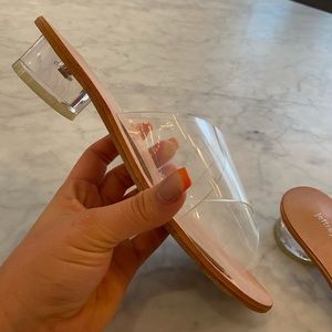JEFFREY CAMPBELL CLEAR SANDALS